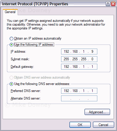 Specify an IP Address