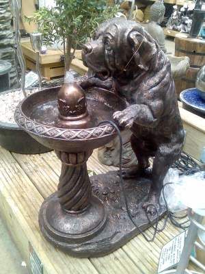 Awful garden fountain