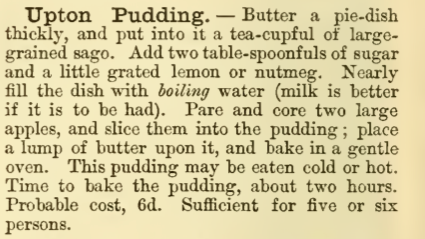 Upton Pudding recipe