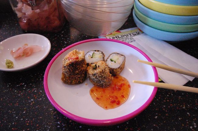 Deep fried sushi