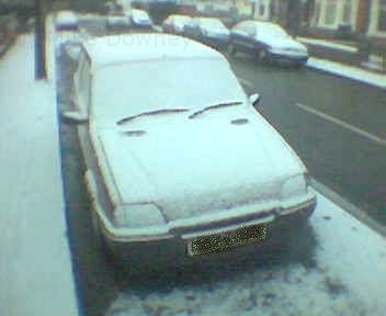 Car with snow